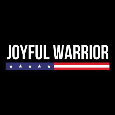 Joyful Warrior Funny Retro Inspired Quote Saying Gifts T-Shirt
