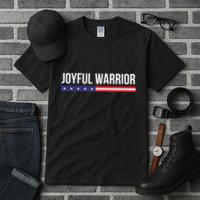Joyful Warrior Funny Retro Inspired Quote Saying Gifts Tall T-Shirt