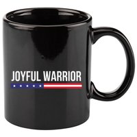 Joyful Warrior Funny Retro Inspired Quote Saying Gifts 11oz C Handle Ceramic Mug