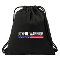 Joyful Warrior Funny Retro Inspired Quote Saying Gifts Drawstring Bag