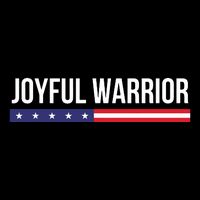Joyful Warrior Funny Retro Inspired Quote Saying Gifts Drawstring Bag