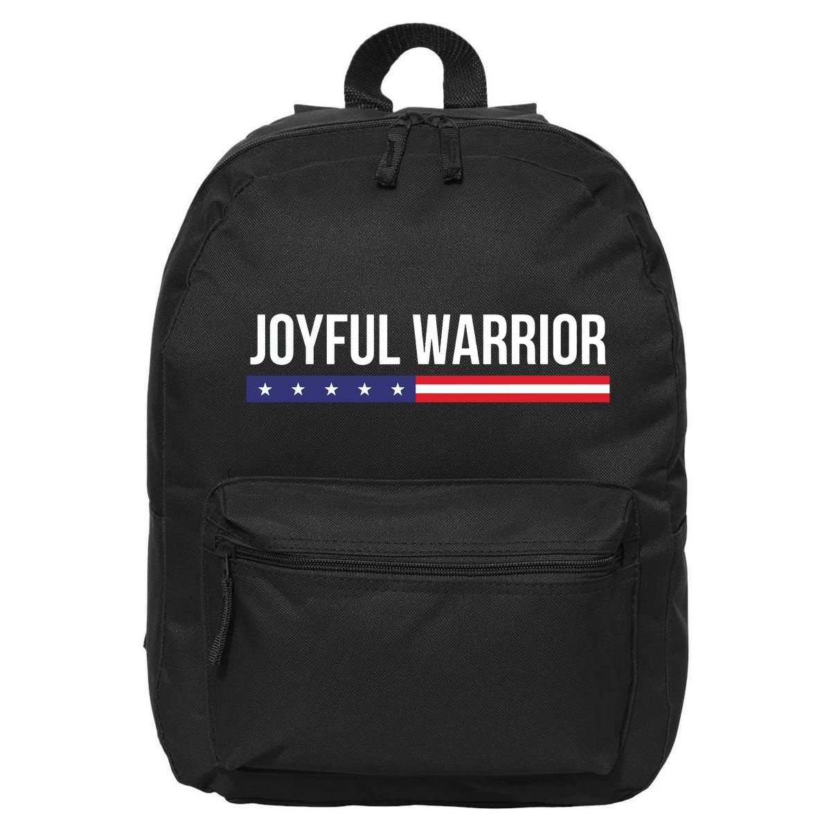 Joyful Warrior Funny Retro Inspired Quote Saying Gifts 16 in Basic Backpack