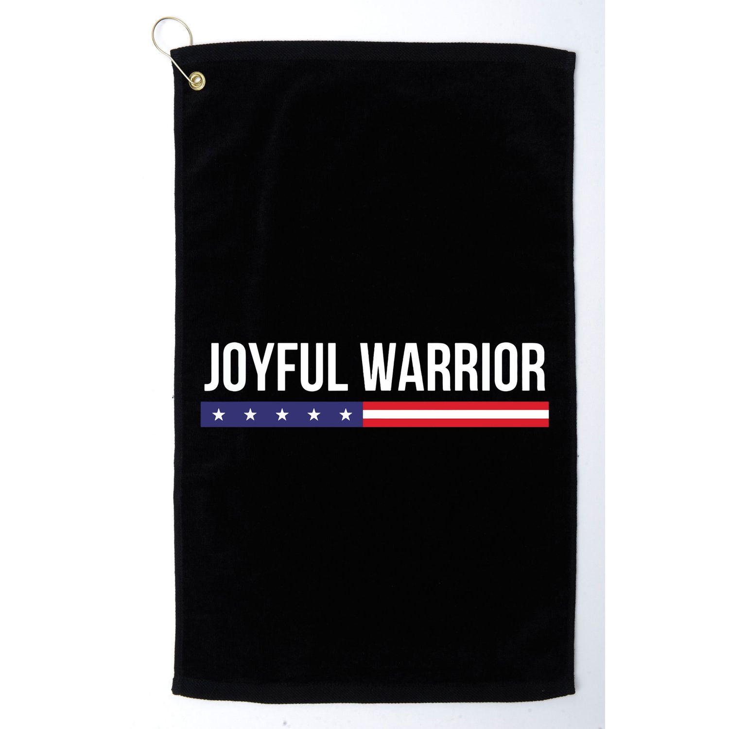 Joyful Warrior Funny Retro Inspired Quote Saying Gifts Golf Towel