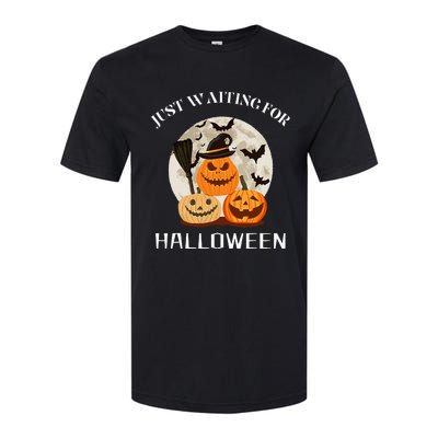 Just Waiting For Halloween Pumpkins Softstyle CVC T-Shirt