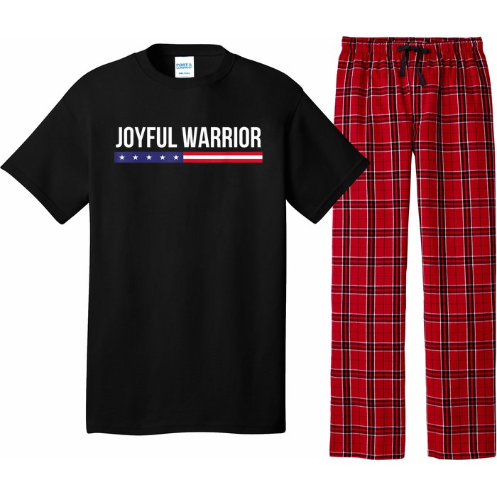 Joyful Warrior Funny Retro Inspired Quote Saying Gifts Pajama Set