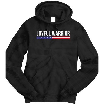 Joyful Warrior Funny Retro Inspired Quote Saying Gifts Tie Dye Hoodie