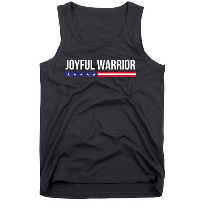 Joyful Warrior Funny Retro Inspired Quote Saying Gifts Tank Top