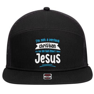 Jesus Women Fun Christian Bible Faith Jesus 7 Panel Mesh Trucker Snapback Hat