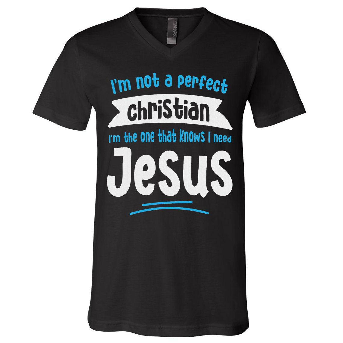Jesus Women Fun Christian Bible Faith Jesus V-Neck T-Shirt