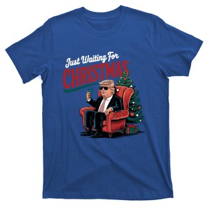 Just Waiting For Christmas Xmas Trump Pajamas Santa Holiday Cool Gift T-Shirt