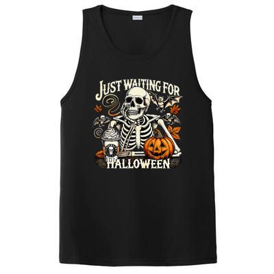 Just Waiting For Halloween Skeleton Summerween PosiCharge Competitor Tank