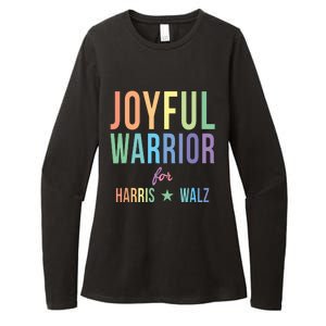 Joyful Warrior For Kamala Harris Tim Walz 2024 Womens CVC Long Sleeve Shirt