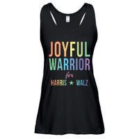 Joyful Warrior For Kamala Harris Tim Walz 2024 Ladies Essential Flowy Tank