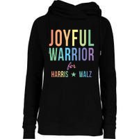 Joyful Warrior For Kamala Harris Tim Walz 2024 Womens Funnel Neck Pullover Hood