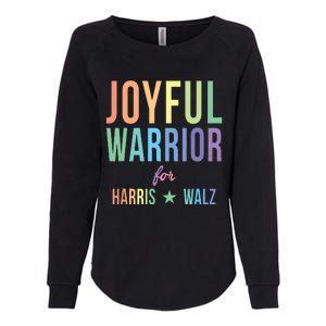 Joyful Warrior For Kamala Harris Tim Walz 2024 Womens California Wash Sweatshirt