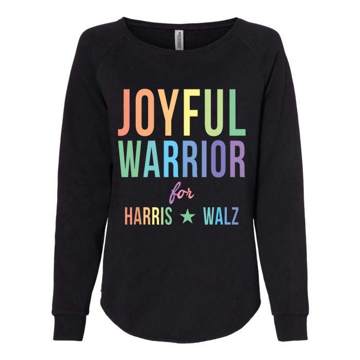 Joyful Warrior For Kamala Harris Tim Walz 2024 Womens California Wash Sweatshirt