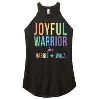 Joyful Warrior For Kamala Harris Tim Walz 2024 Women's Perfect Tri Rocker Tank