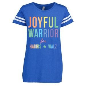 Joyful Warrior For Kamala Harris Tim Walz 2024 Enza Ladies Jersey Football T-Shirt