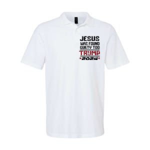 Jesus Was Found Guilty Too Take America Back Trump 2024 Softstyle Adult Sport Polo