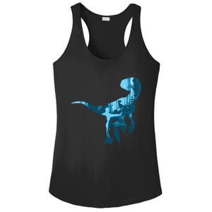 Jurassic World Fallen Kingdom: Blue Dinosaur Tee Ladies PosiCharge Competitor Racerback Tank