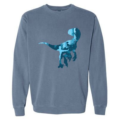 Jurassic World Fallen Kingdom: Blue Dinosaur Tee Garment-Dyed Sweatshirt