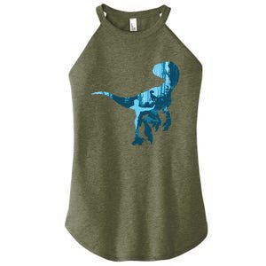 Jurassic World Fallen Kingdom: Blue Dinosaur Tee Women's Perfect Tri Rocker Tank