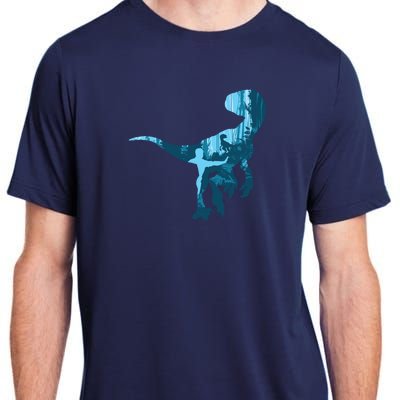 Jurassic World Fallen Kingdom: Blue Dinosaur Tee Adult ChromaSoft Performance T-Shirt