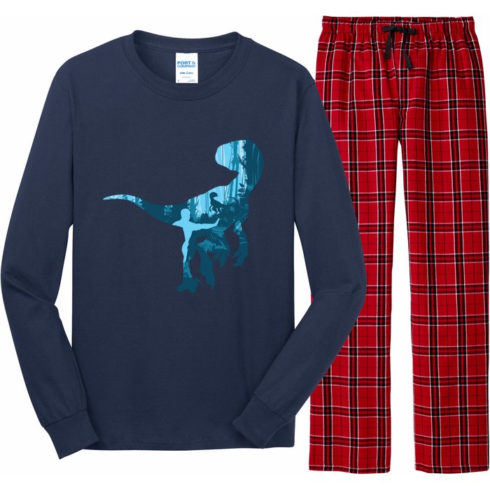 Jurassic World Fallen Kingdom: Blue Dinosaur Tee Long Sleeve Pajama Set