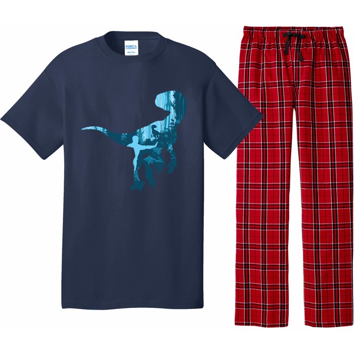 Jurassic World Fallen Kingdom: Blue Dinosaur Tee Pajama Set