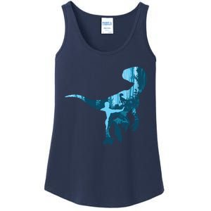 Jurassic World Fallen Kingdom: Blue Dinosaur Tee Ladies Essential Tank