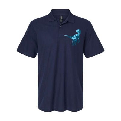 Jurassic World Fallen Kingdom: Blue Dinosaur Tee Softstyle Adult Sport Polo