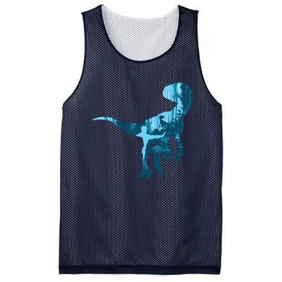 Jurassic World Fallen Kingdom: Blue Dinosaur Tee Mesh Reversible Basketball Jersey Tank