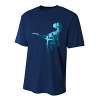 Jurassic World Fallen Kingdom: Blue Dinosaur Tee Performance Sprint T-Shirt