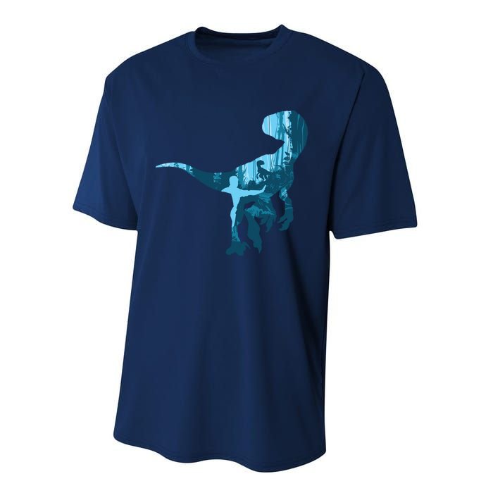 Jurassic World Fallen Kingdom: Blue Dinosaur Tee Performance Sprint T-Shirt