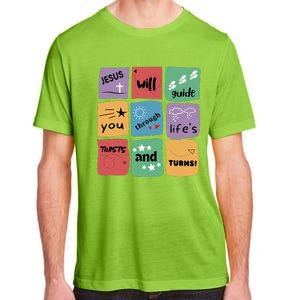 Jesus Will Guide You Through Lifes Twists And Turns VBS Crew Adult ChromaSoft Performance T-Shirt