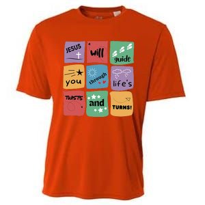 Jesus Will Guide You Through Lifes Twists And Turns VBS Crew Cooling Performance Crew T-Shirt