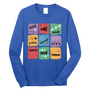 Jesus Will Guide You Through Lifes Twists And Turns VBS Crew Long Sleeve Shirt