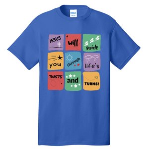 Jesus Will Guide You Through Lifes Twists And Turns VBS Crew Tall T-Shirt