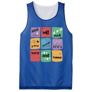 Jesus Will Guide You Through Lifes Twists And Turns VBS Crew Mesh Reversible Basketball Jersey Tank