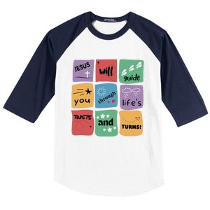 Jesus Will Guide You Through Lifes Twists And Turns VBS Crew Baseball Sleeve Shirt