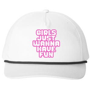 Just Wanna Have Fun Snapback Five-Panel Rope Hat