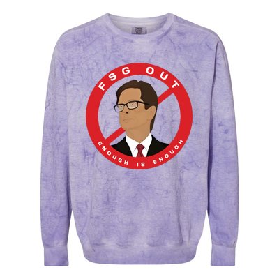 John W Henry Fsg Out Enough Is Enough Colorblast Crewneck Sweatshirt