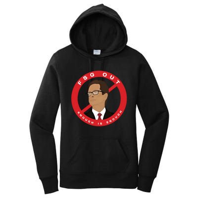 John W Henry Fsg Out Enough Is Enough Women's Pullover Hoodie