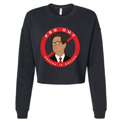 John W Henry Fsg Out Enough Is Enough Cropped Pullover Crew