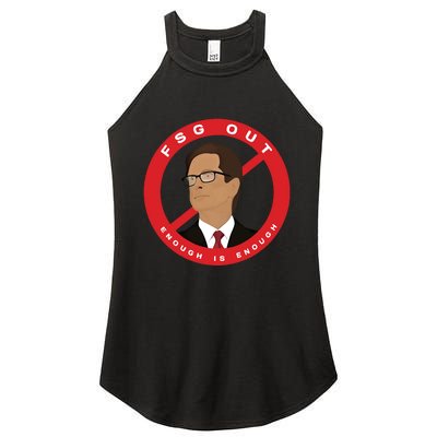 John W Henry Fsg Out Enough Is Enough Women's Perfect Tri Rocker Tank