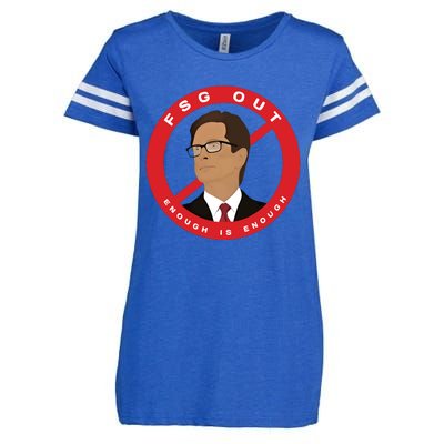 John W Henry Fsg Out Enough Is Enough Enza Ladies Jersey Football T-Shirt