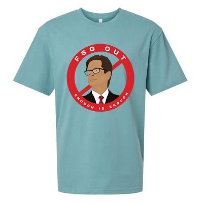 John W Henry Fsg Out Enough Is Enough Sueded Cloud Jersey T-Shirt