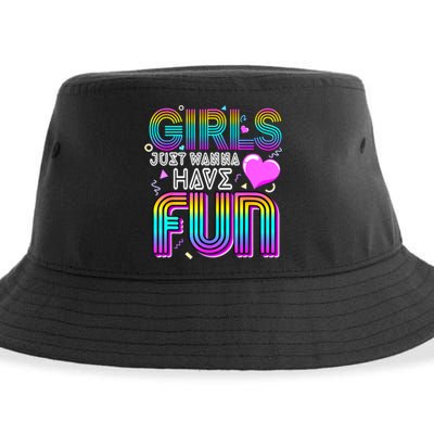 Just Wanna Have Fun Awesome 70s 80s 90s 1980s Sustainable Bucket Hat