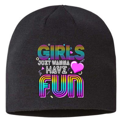 Just Wanna Have Fun Awesome 70s 80s 90s 1980s Sustainable Beanie