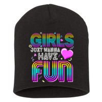 Just Wanna Have Fun Awesome 70s 80s 90s 1980s Short Acrylic Beanie